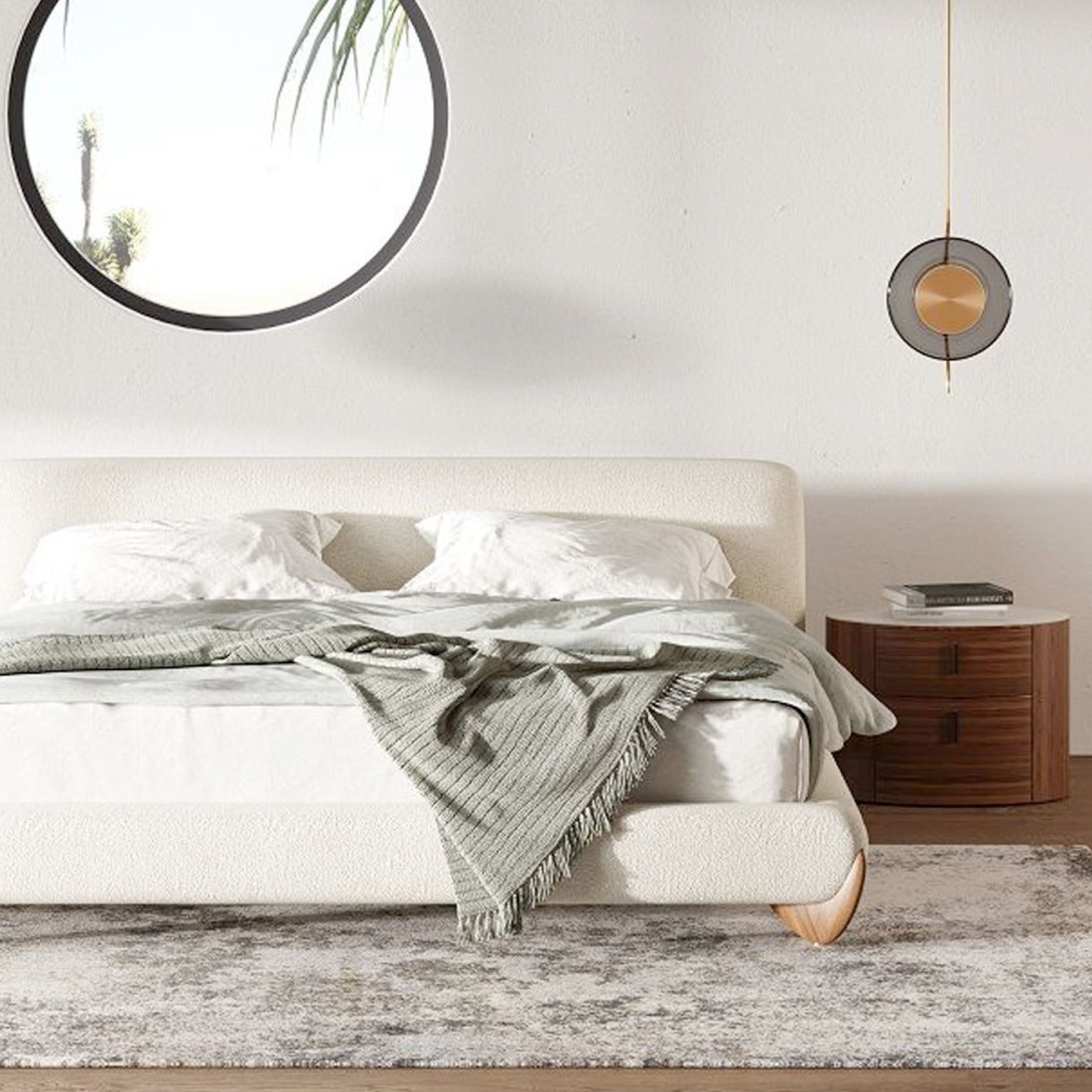 Embrace Luxurious Comfort with the Modrest Fleury Contemporary Cream Fabric Collection